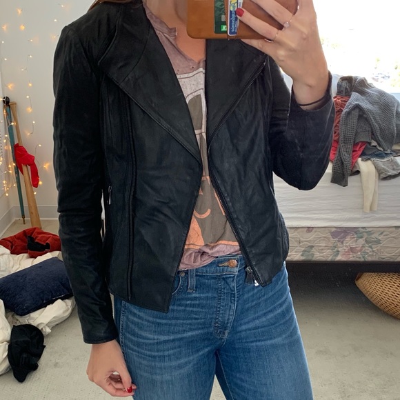 Andrew Marc Leather Jacket - Picture 2 of 6